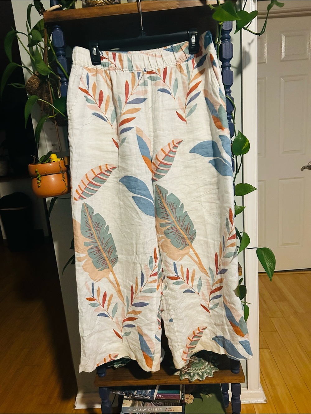 Cynthia Rowley Linen Straight Leg Pants